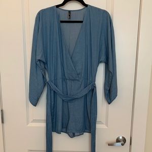 Zara Kimono Style Romper Sz S